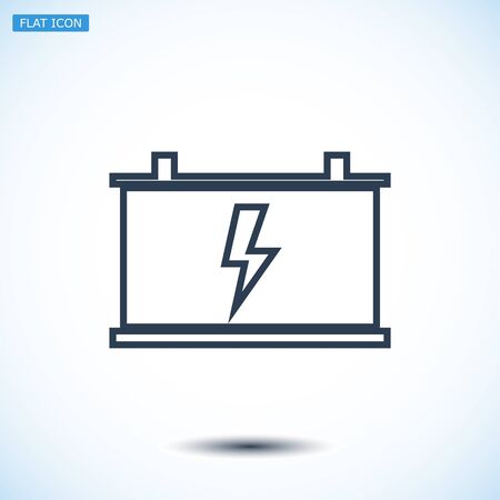 car battery vector iconのイラスト素材