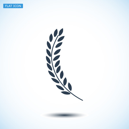 wheat icon, vector best flat icon, EPSのイラスト素材