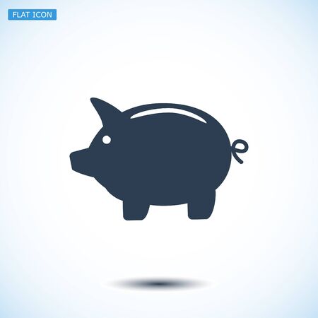 Piggy bank icon, vector best flat icon EPSのイラスト素材