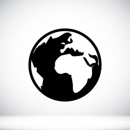 Pictograph of globe icon, vector best flat iconのイラスト素材