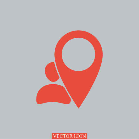 pointer vector icon, vector best flat iconのイラスト素材