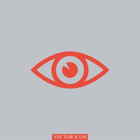 eye vector icon, vector best flat iconのイラスト素材