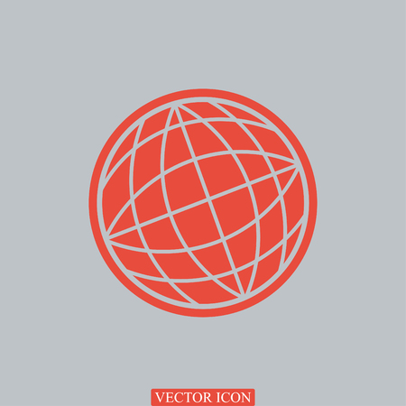 Globe Icon, vector best flat iconのイラスト素材