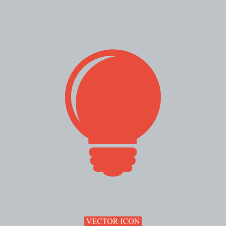 Light bulb vector icon, vector best flat iconのイラスト素材