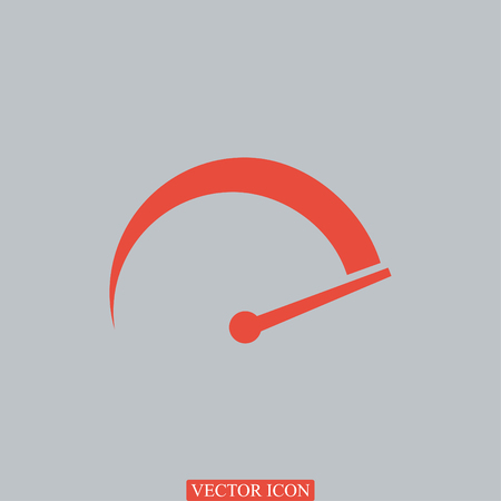 speedometer icon, vector best flat icon EPSのイラスト素材