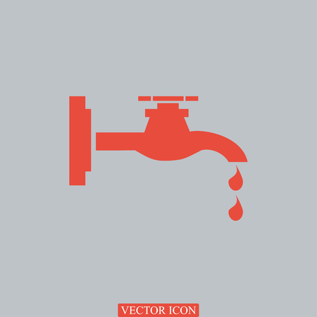 Faucet icon, vector best flat iconのイラスト素材