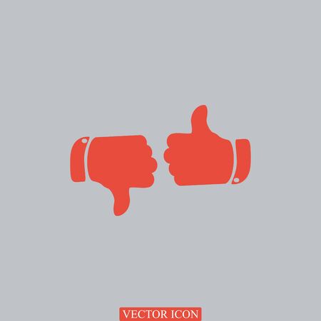thumb up icons, vector best flat iconのイラスト素材