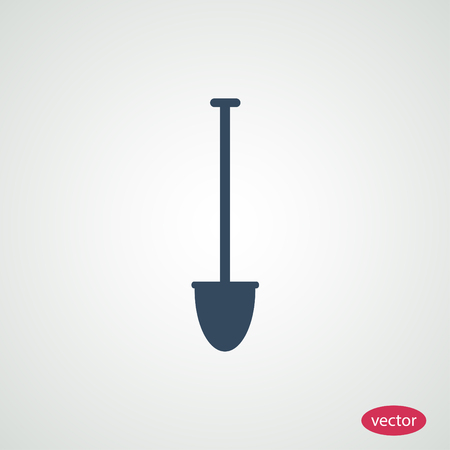 shovel vector icon, vector best flat icon, EPSのイラスト素材