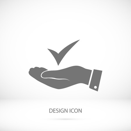 confirm icon, vector best flat iconのイラスト素材