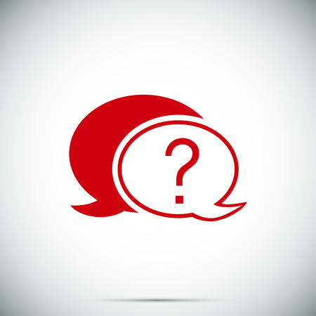Chat, question icon, vector best flat iconのイラスト素材