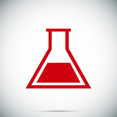 laboratory glass icon, vector best flat iconのイラスト素材