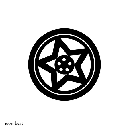 wheel disks icon, vector best flat iconのイラスト素材