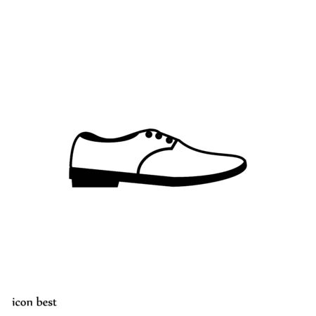 shoe icon vector, vector best flat iconのイラスト素材
