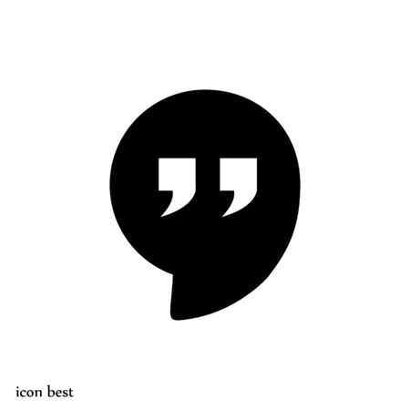 Quote icon, vector best flat icon, EPSのイラスト素材