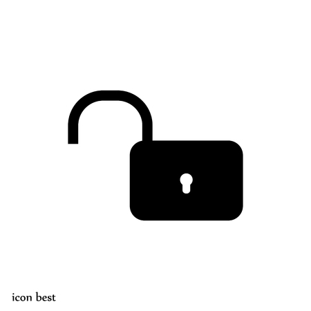 Lock icon Vector, vector best flat iconのイラスト素材