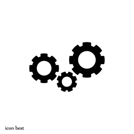 gears icon, vector best flat iconのイラスト素材