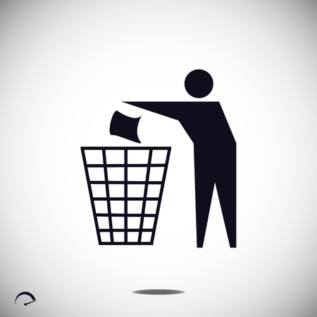 Recycling sign icon, vector best flat iconのイラスト素材