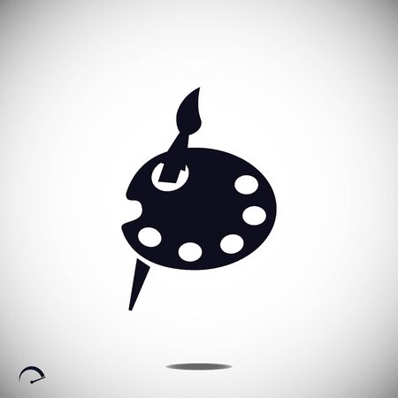 paint icon, vector best flat iconのイラスト素材
