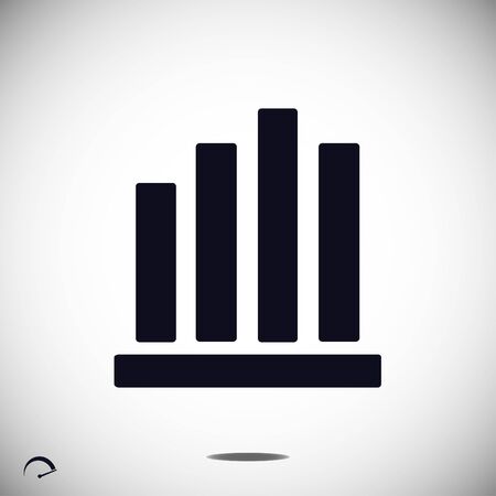 graph icon, vector best flat iconのイラスト素材