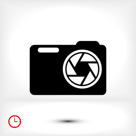 photo camera icon, vector best flat icon, EPSのイラスト素材