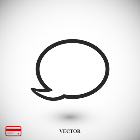 Speech bubble icon, vector best flat icon, EPSのイラスト素材
