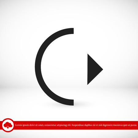 play icon, vector best flat icon, EPSのイラスト素材