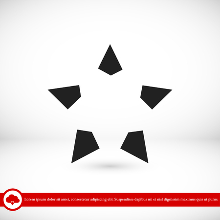 star icon, vector best flat icon, EPSのイラスト素材