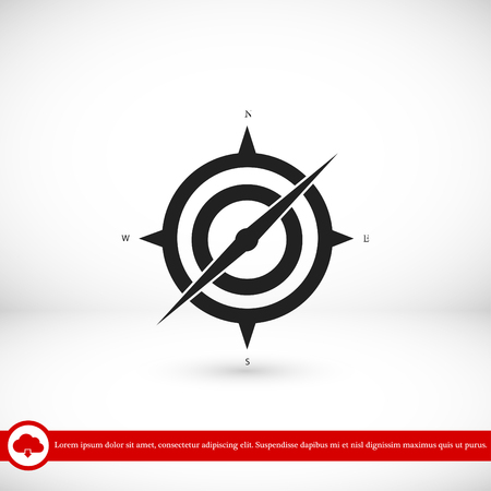 Compass icon, vector best flat iconのイラスト素材
