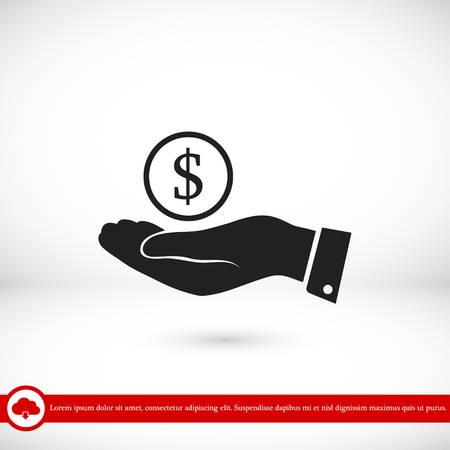 Save money icon, vector best flat icon, EPSのイラスト素材