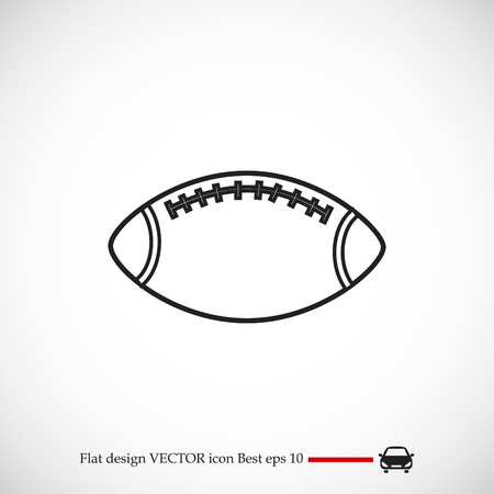 Rugby Ball icon, vector best flat icon, EPSのイラスト素材