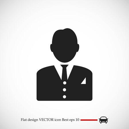 man in business icon, vector best flat icon, EPSのイラスト素材