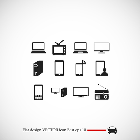 Communication device icons, vector best flat icon, EPSのイラスト素材