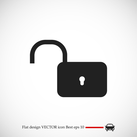 Lock icon Vector, vector best flat icon, EPSのイラスト素材
