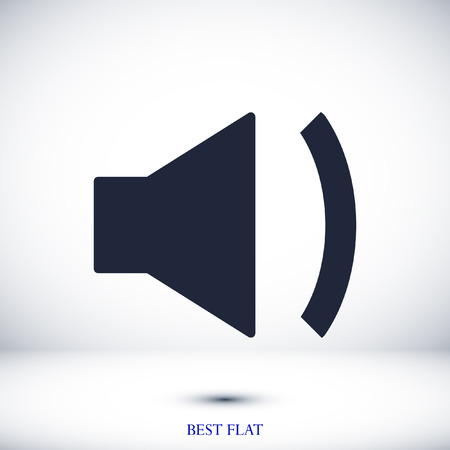 Mute sound icon, stock vector illustration flat design styleのイラスト素材