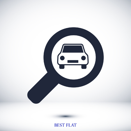 Search icon, stock vector illustration flat design styleのイラスト素材