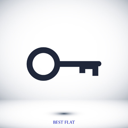 key icon, stock vector illustration flat designのイラスト素材