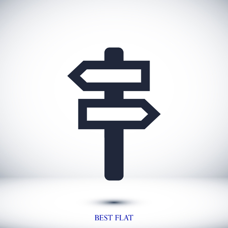 signpost icon vector , stock vector illustration flat design styleのイラスト素材