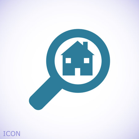 Search icon, stock vector illustration flat design styleのイラスト素材