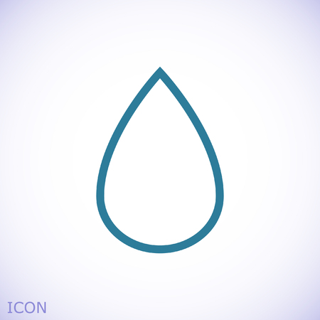 drop icon, stock vector illustration flat design styleのイラスト素材