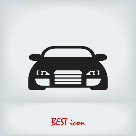 car vector icon, stock vector illustration flat design styleのイラスト素材