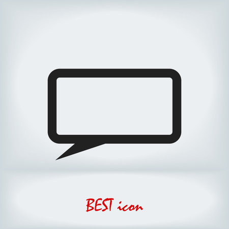 Speech bubbles icon, stock illustration flat design styleのイラスト素材