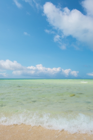 Beautiful beach at Japanの写真素材