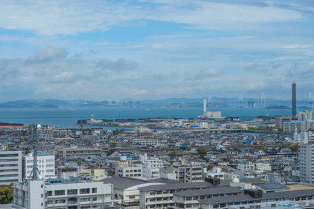 Japan rural cityscape