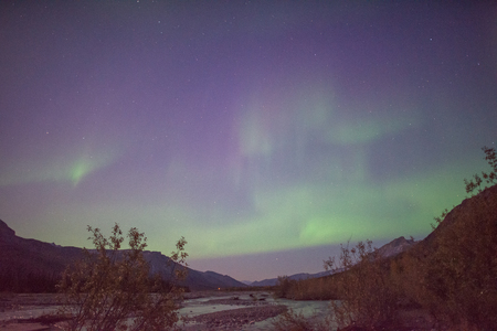 Aurora borealis in Brooks Rangeの写真素材