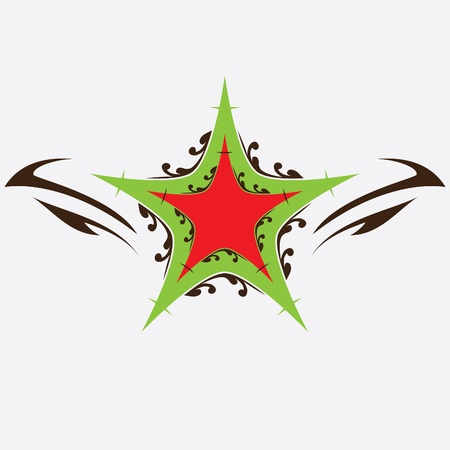 Decorative star, abstract star のイラスト素材