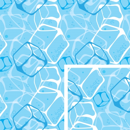 seamless background ice cubesのイラスト素材