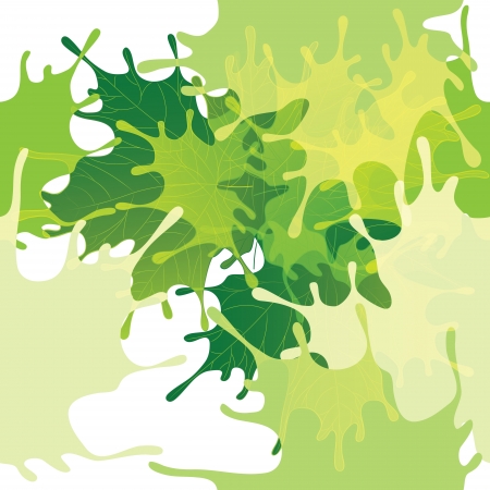 Seamless abstract leaves backgroundのイラスト素材