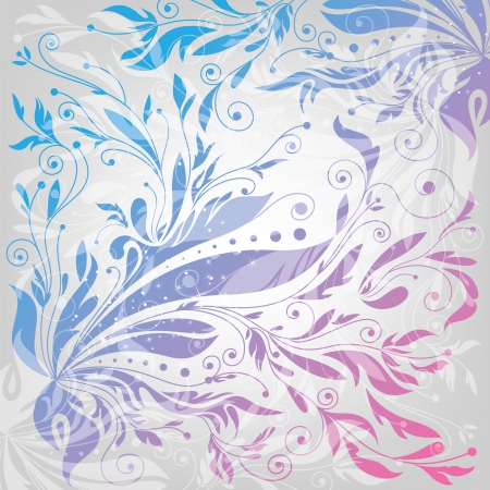 flourishes background, floral pattern, light vector illustrationのイラスト素材