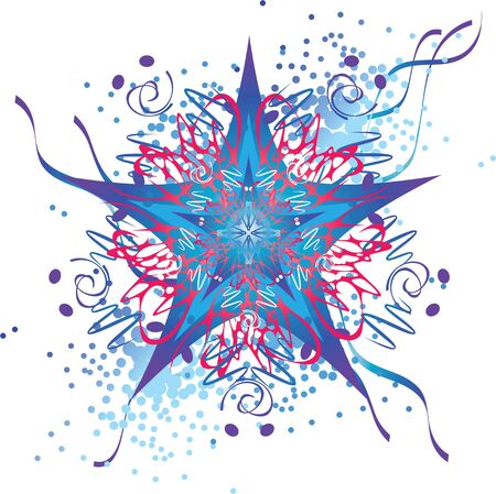 star design, abstract decorative stylized starのイラスト素材