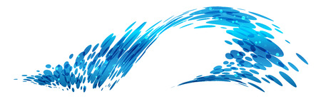 Wave design, stylized compositionのイラスト素材